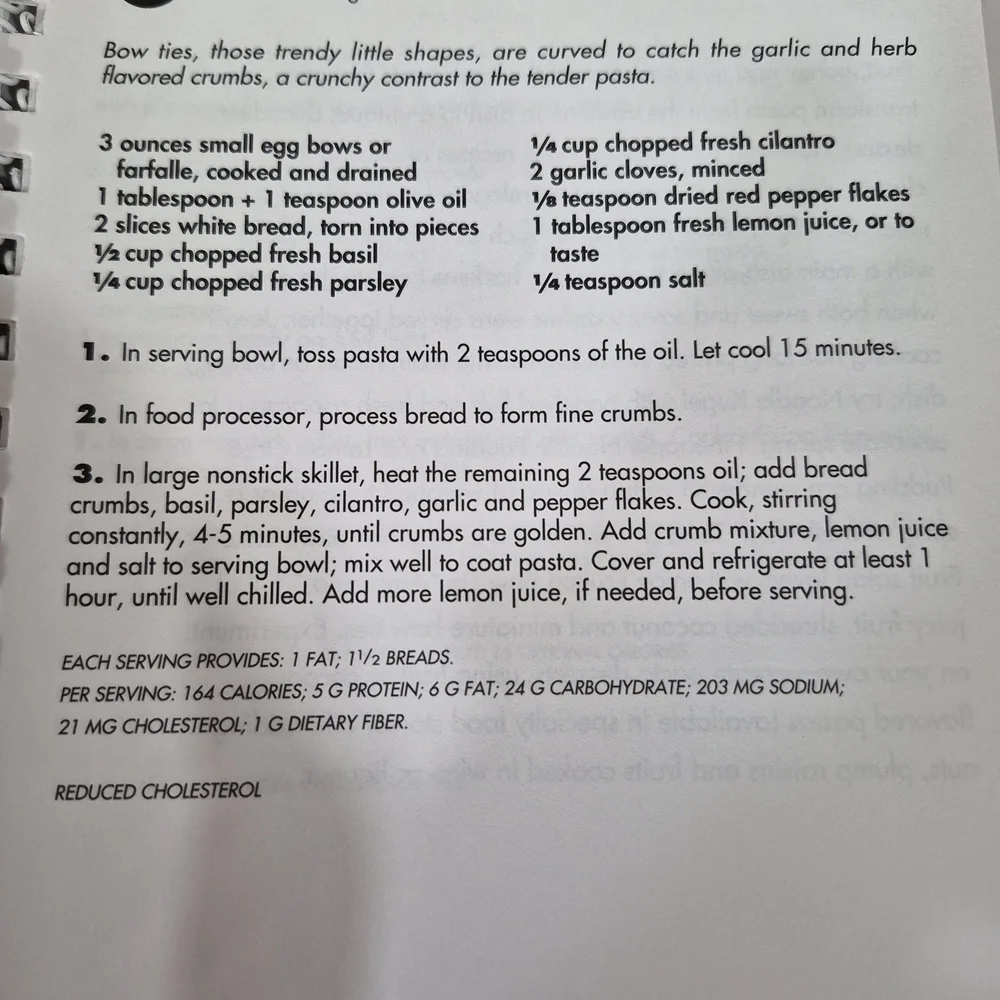 Weight Watchers Slim Ways with Pasta Cookbook